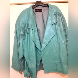 Vintage Pelle Pelle Leather Jacket by Marc Buchanan size 13/14